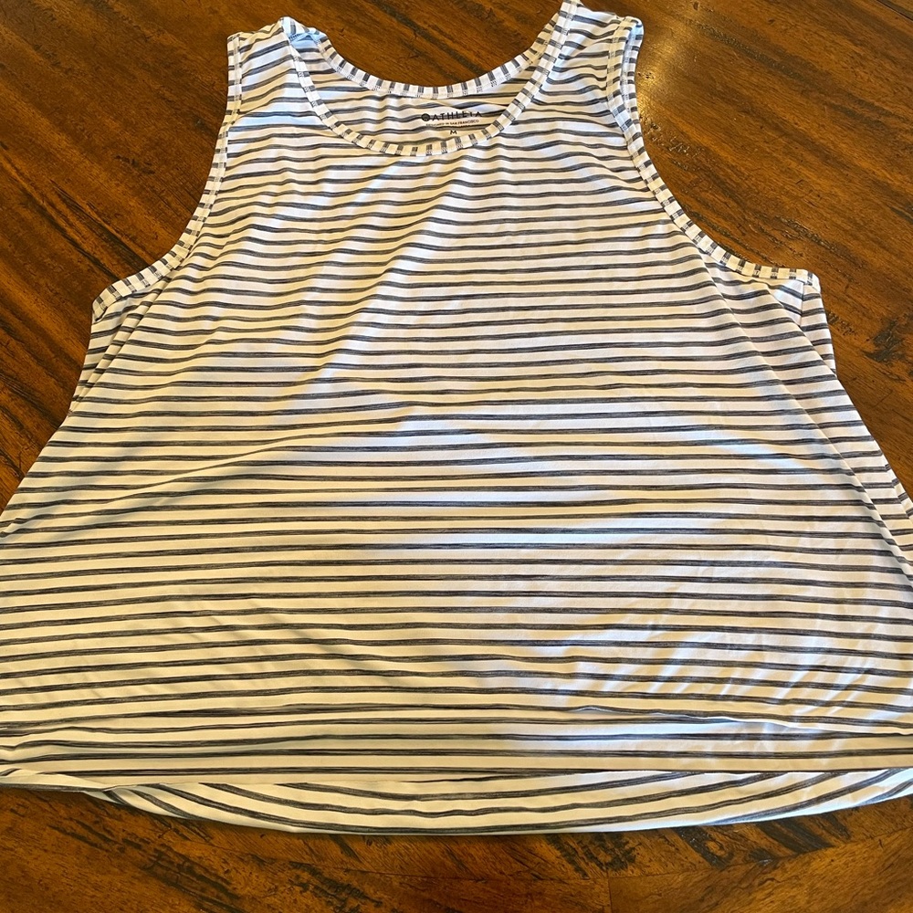 Athleta Striped Loose Fit Tank Top